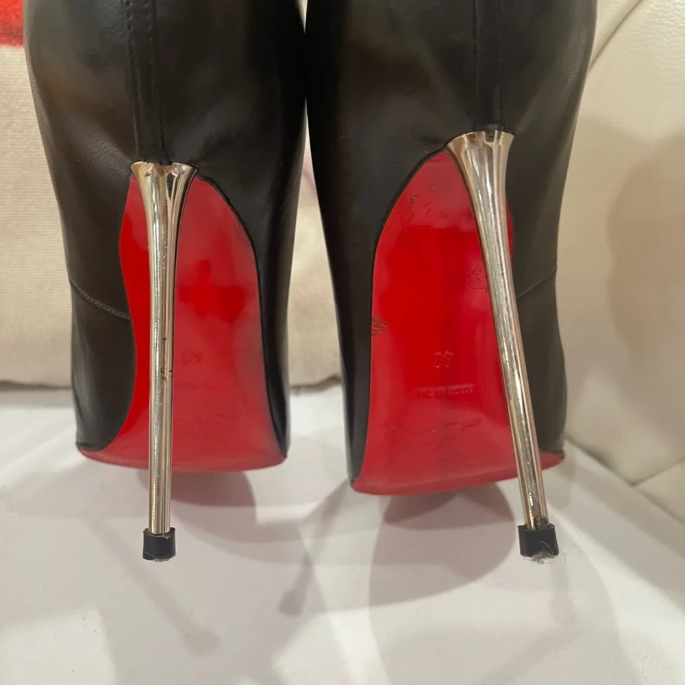 Christian louboutin lipsinka 120 nappa silver heel - Picture 7 of 8